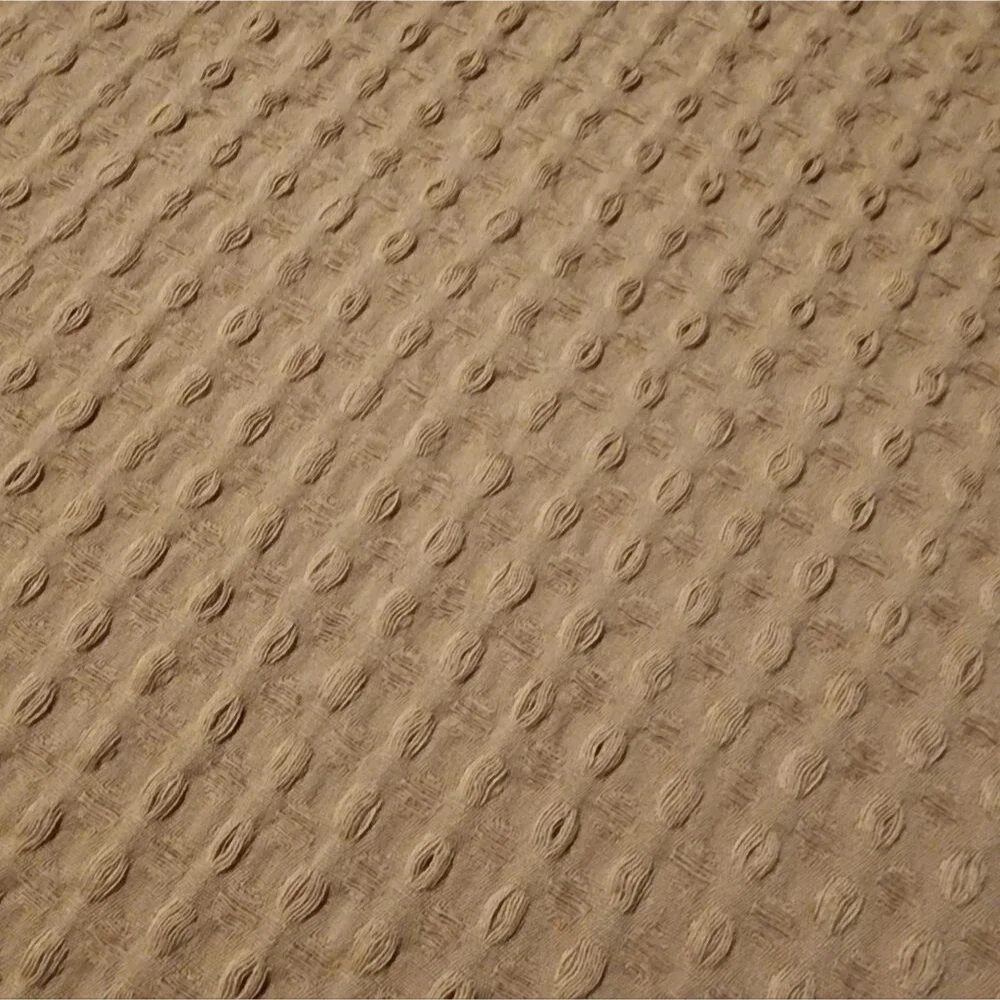 100% Cotton Duvet Set Waffle Weave Khaki King